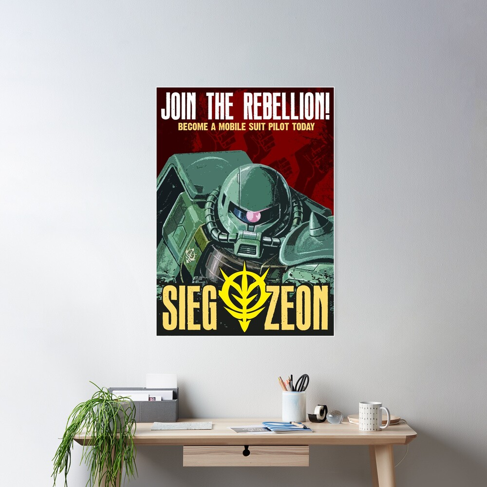 Sieg Zeon Gundam Anime Poster - Image 2