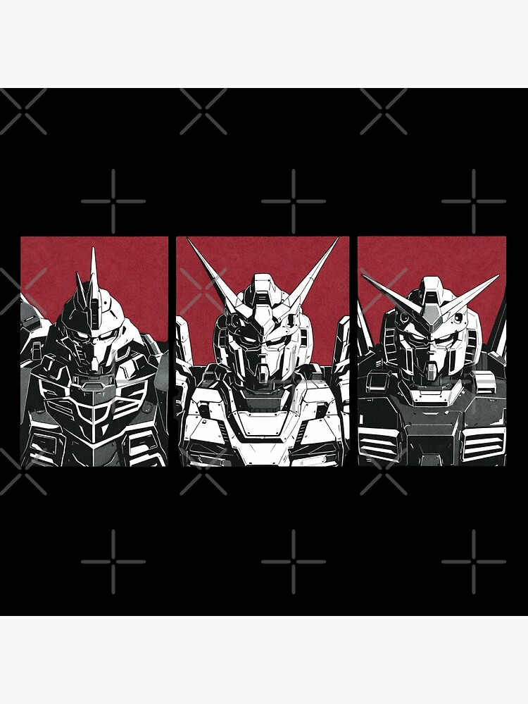 Trio Formation Gundam Throw Pillow - Image 2