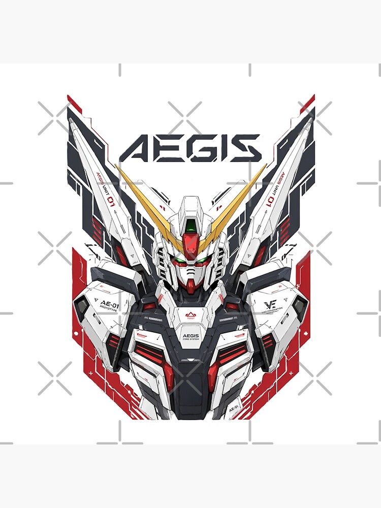 Aegis Ae-01 Gundam Unit Shower Curtain - Image 2