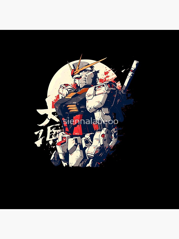 Minimal Core Gundam Design Tapestry - Image 2