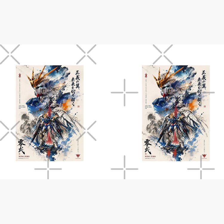 Wing Gundam Zero Ew Watercolor Anime Mug - Image 3