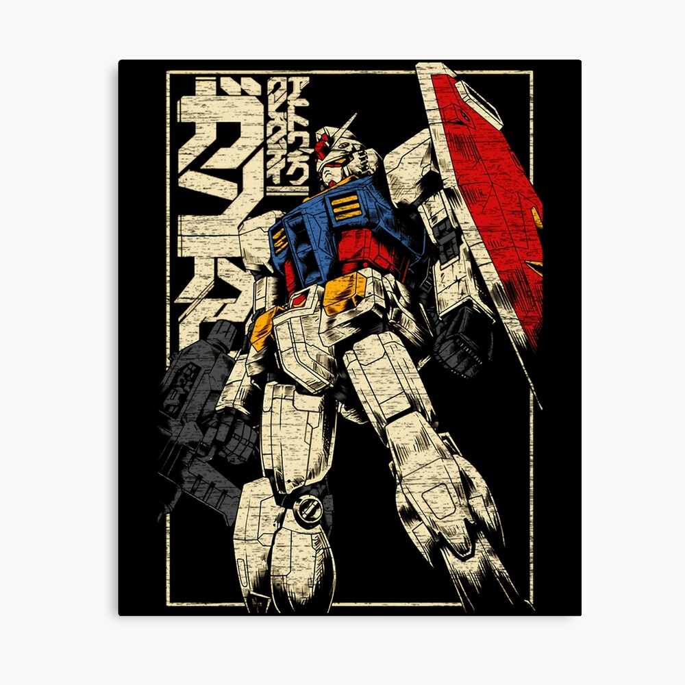 Gundam Old School Retro Poster