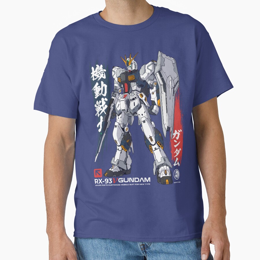 Nu Gundam Kanji Override T-shirt - Image 5