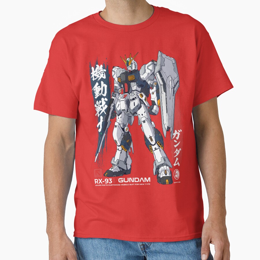 Nu Gundam Kanji Override T-shirt