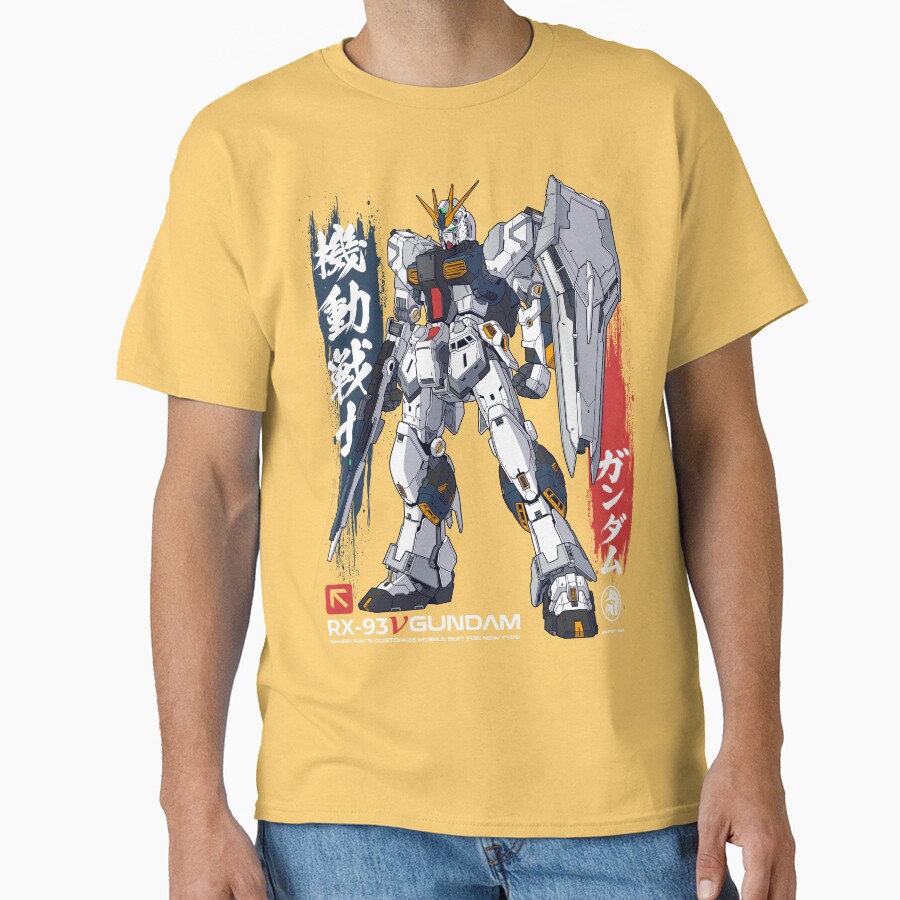 Nu Gundam Kanji Override T-shirt - Image 6