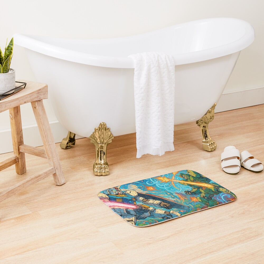 Mobile Suit Gundam Monster Anime Bath Mat - Image 2
