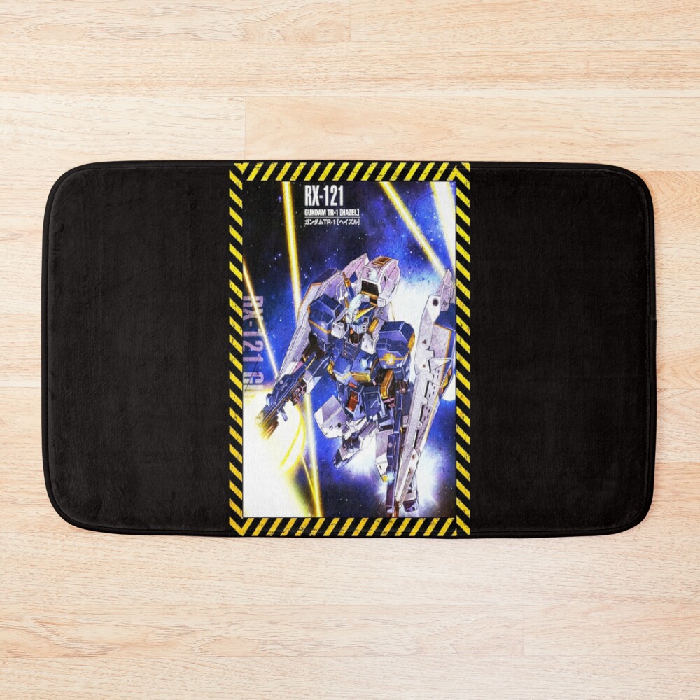 Rx-121 Gundam Tr-1 Poster Style Bath Mat