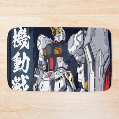 Rx-93 Nu Gundam Kanji Art Bath Mat