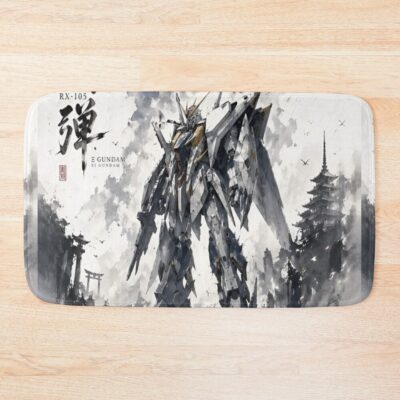 Rx-105 Xi Gundam Hathaway Watercolor Bath Mat