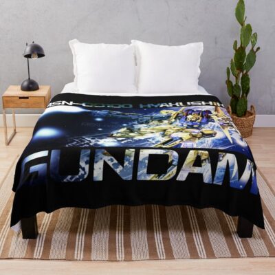 Msn-00100 Hyakushiki Gundam Throw Blanket