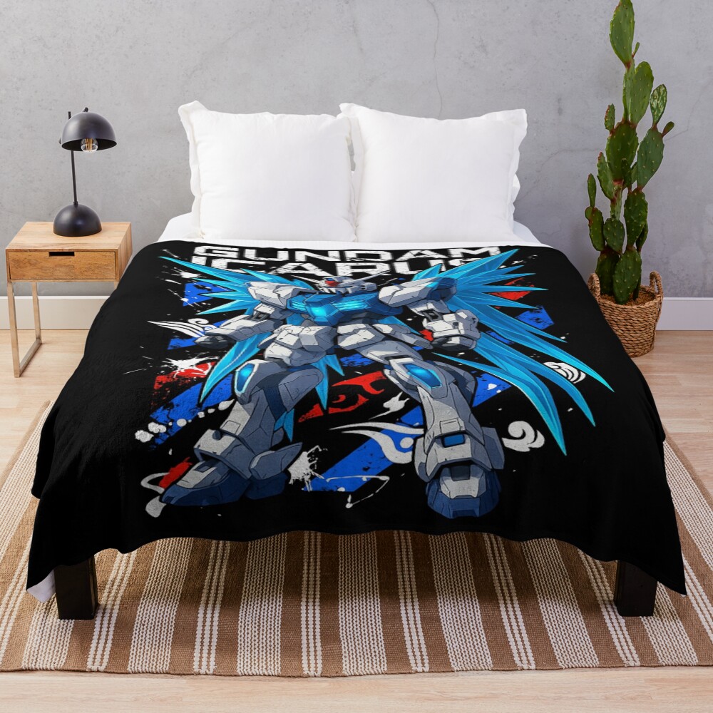 Icarus Gundam Flight Unit Throw Blanket