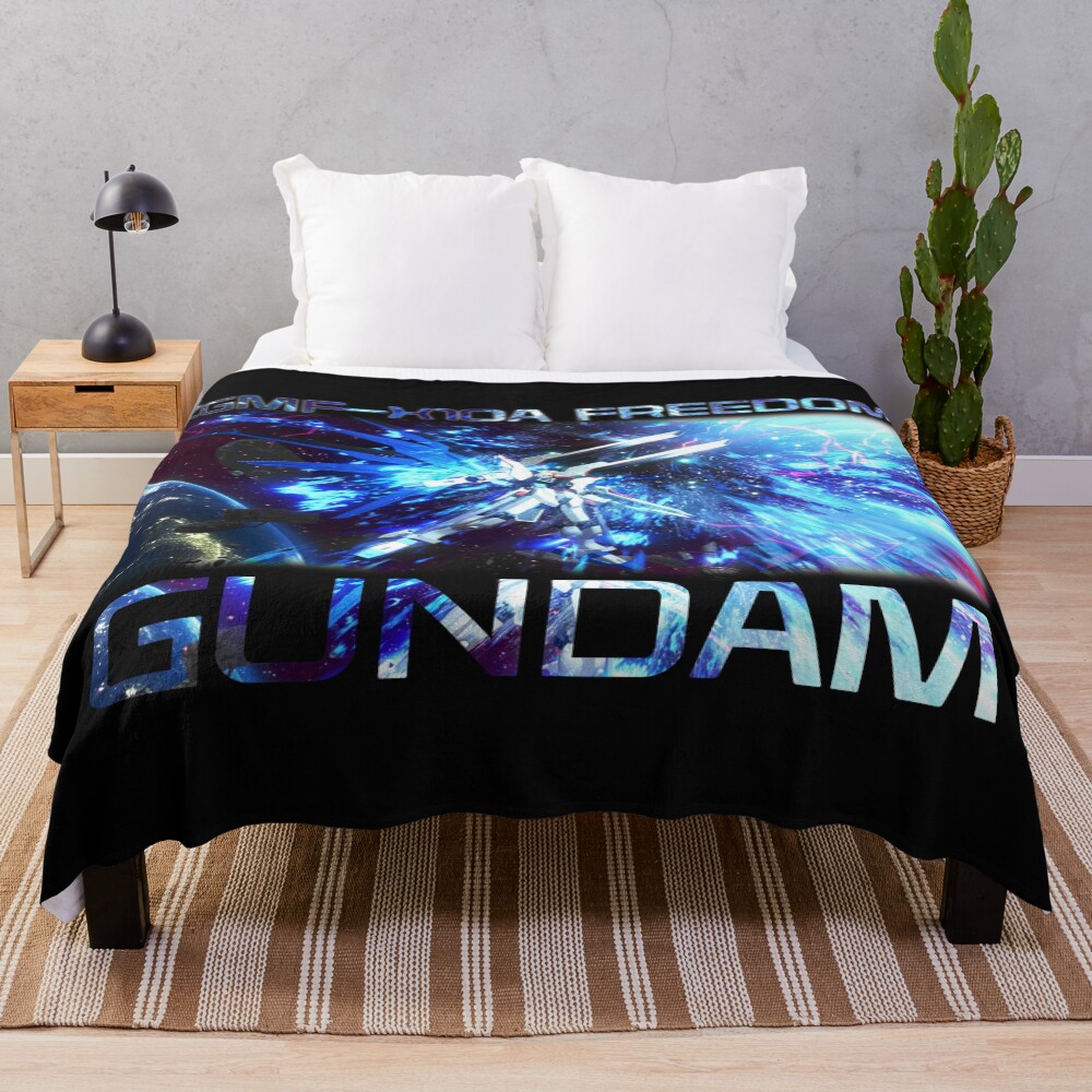 Gundam Freedom Core Unit Throw Blanket