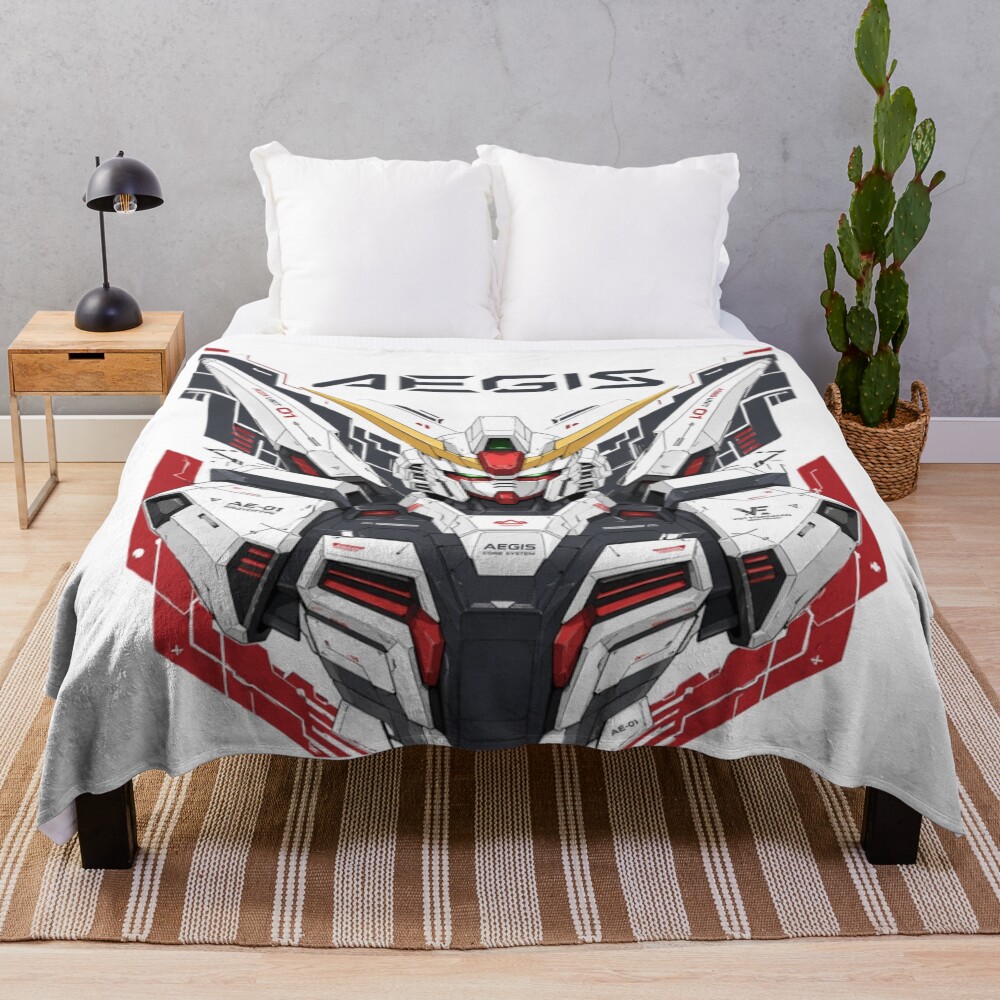 Aegis Ae-01 Gundam Unit Throw Blanket
