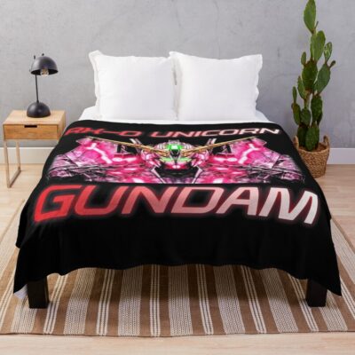 Gundam Unicorn Rx-0 Rev2 Throw Blanket