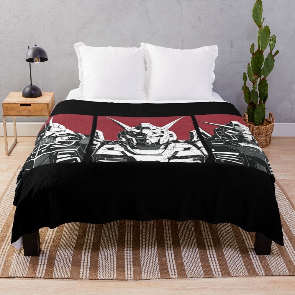 Trio Formation Gundam Throw Blanket