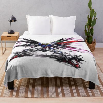 Gundam Nz-13 Nythera Flux Throw Blanket