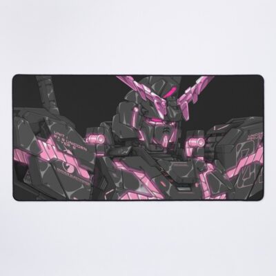 Unicorn Gundam Black Pink Art Mouse Pad