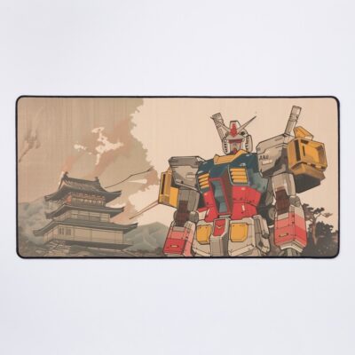 Retro Style Gundam Print Mouse Pad
