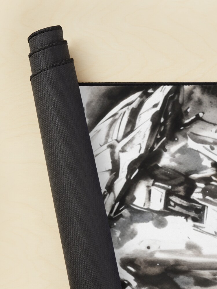 Wing Gundam Zero Sumi-e Ink Art Mouse Pad - Image 2