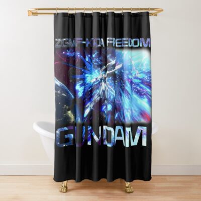 Gundam Freedom Core Unit Shower Curtain