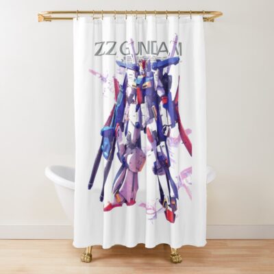 Gundam Zz Series Unit Shower Curtain