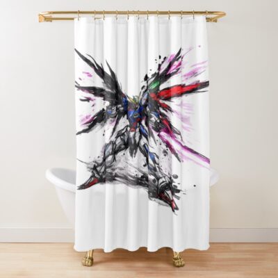 Gundam Nz-13 Nythera Flux Shower Curtain