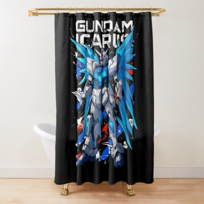 Icarus Gundam Flight Unit Shower Curtain