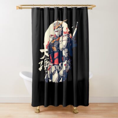 Minimal Core Gundam Design Shower Curtain