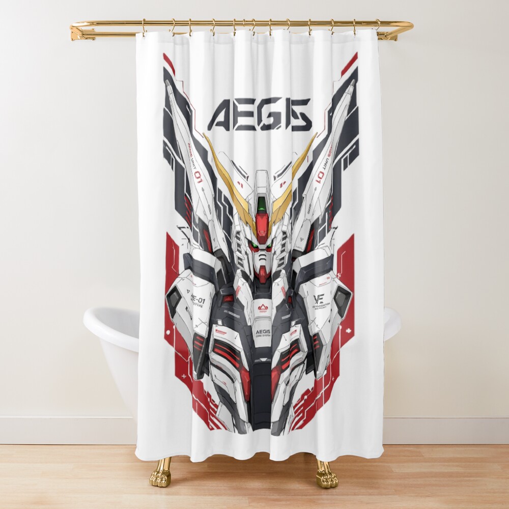 Aegis Ae-01 Gundam Unit Shower Curtain