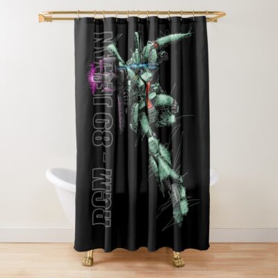 Rgm-89 Jegan Gundam Type Shower Curtain
