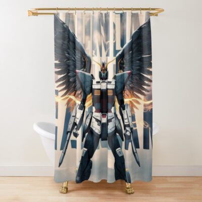 Unique Gundam Wing Shower Curtain