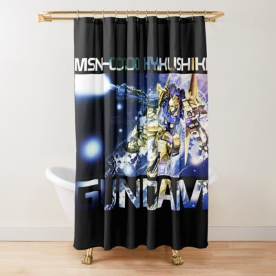 Msn-00100 Hyakushiki Gundam Shower Curtain