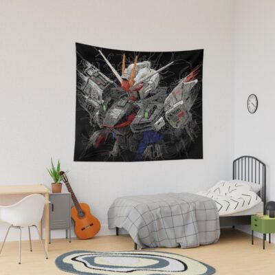 Gundam Freedom Zgmf-x10a Scribble Tapestry