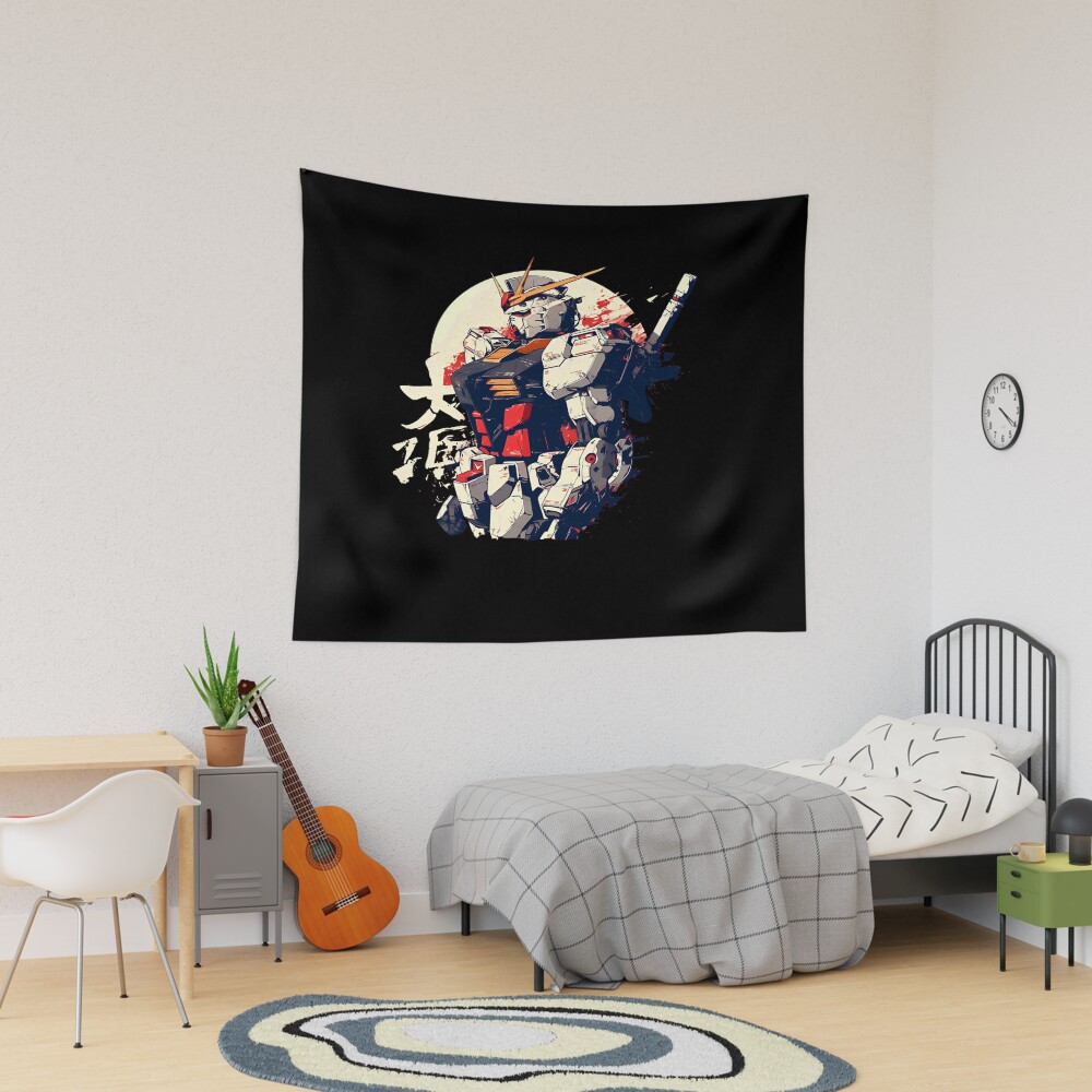 Minimal Core Gundam Design Tapestry
