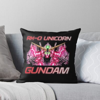 Gundam Unicorn Rx-0 Rev2 Throw Pillow