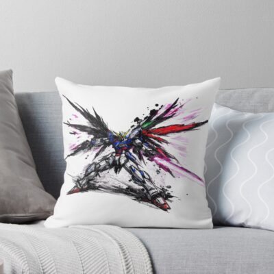 Gundam Nz-13 Nythera Flux Throw Pillow