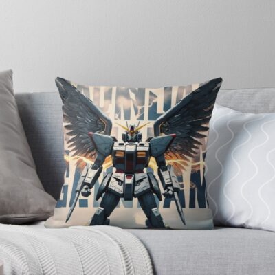 Unique Gundam Wing Throw Pillow