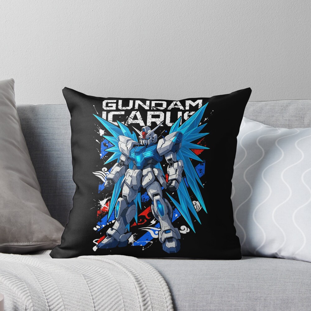 Icarus Gundam Flight Unit Throw Pillow