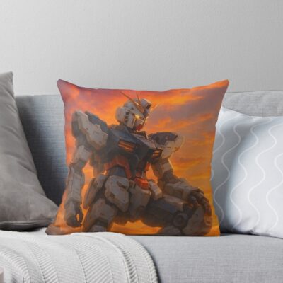 Gundam Sky Golden Edition Throw Pillow